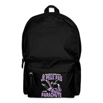 Je peux pas j'ai parachute. - Sac à dos - noir - Devant