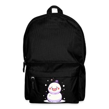 Süßer Weihnachts Schneemann - Festtags-Design - Rucksack - Schwarz - Vorne