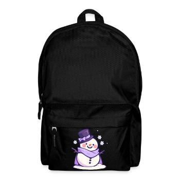 Süßer Weihnachts Schneemann - Festtags-Design - Rucksack - Schwarz - Vorne