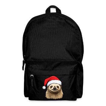 Sloth Christmas Winter Sloths Animals - Backpack - black - Front