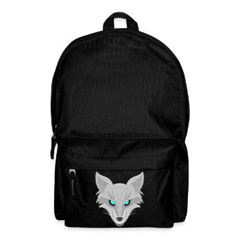 Renard argenté - Design élégant d’amoureux des animaux - Sac à dos - noir - Devant