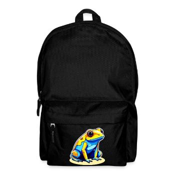 Poison Dart Frog Frog Drawing - Backpack - black - Front