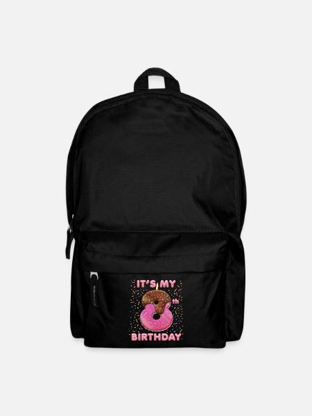 Mein 8. Geburtstag Donut - Rucksack - Schwarz