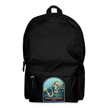 Illustration Schloss Hochosterwitz, Österreich - Rucksack - Schwarz - Vorne