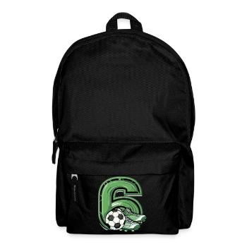 Fußball 6 Jahre - Rucksack - Schwarz - Vorne