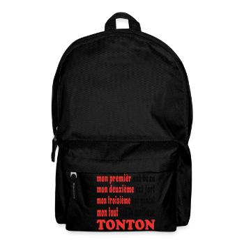 TONTON T-shirt - Rucksack - Schwarz - Vorne