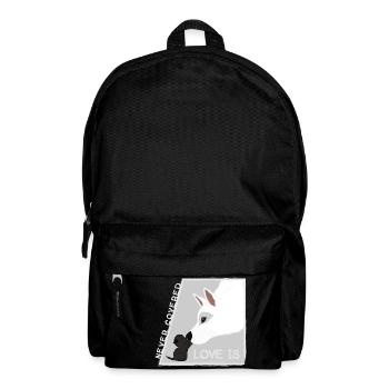 Love is... Dog and Cat - Backpack - black - Front