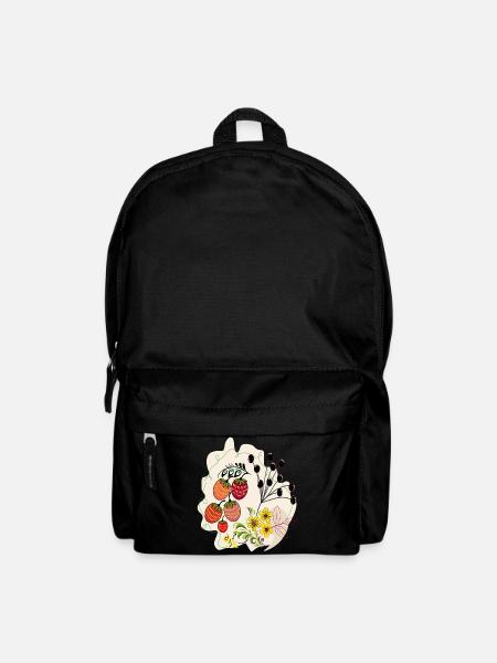 Erdbeerzeit - Rucksack - Schwarz