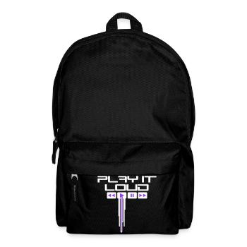 Joue-le fort Graffiti Drop Playbutton Musique forte - Sac à dos - noir - Devant