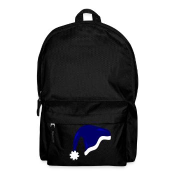 Blue Christmas Hat - Backpack - black - Front