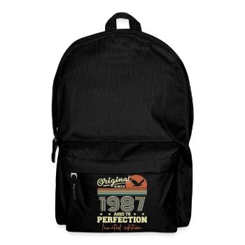 Original 1987 cadeau anniversaire 1987 rétro 1987 - Sac à dos - noir - Devant