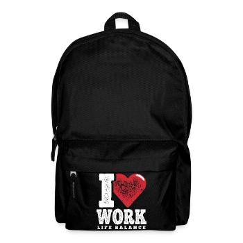 I Love Work-Life-Balance - Rucksack - Schwarz - Vorne