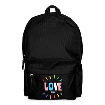 LGBT Pride Month - Love is Love - Backpack - black - Front