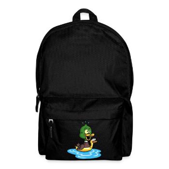 Die Ente, die schwimmen lernt - Rucksack - Schwarz - Vorne