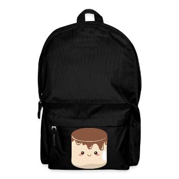 Guimauve au chocolat kawaii - Sac à dos - noir - Devant