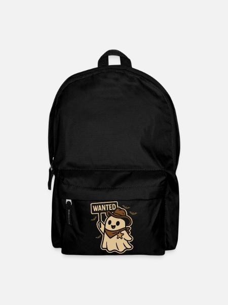 Halloween Geist Cowboy Wanted Design - Rucksack - Schwarz