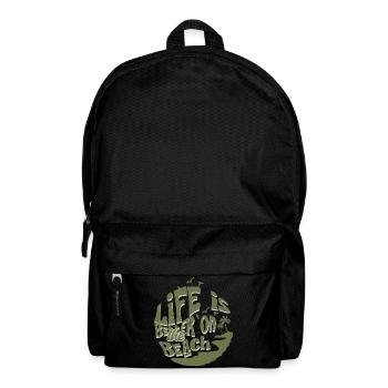 La vie sur la plage - Sac à dos - noir - Devant