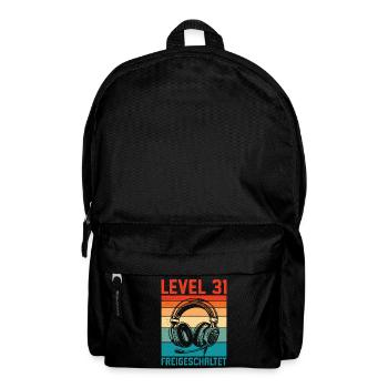31st Birthday Men Gamer Level 31 Unlocked - Backpack - black - Front