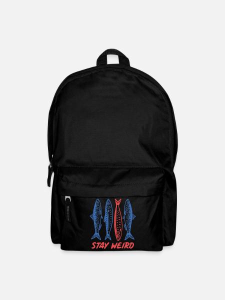 Sardinen bleiben seltsam - Rucksack - Schwarz