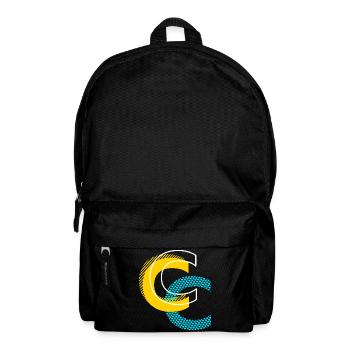 Initial letter C - Backpack - black - Front