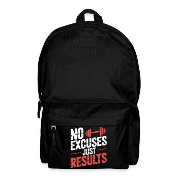 Pas d'excuses, résultats - Sac à dos - noir - Devant