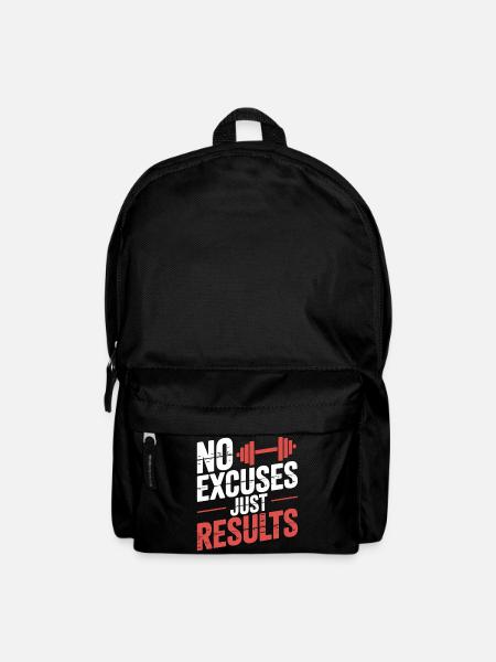 No excuses, results - Backpack - black