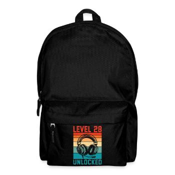 Niveau 28 Ans Debloqué - 28ème Anniversaire Gamer - Sac à dos - noir - Devant