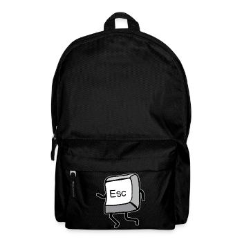 Cartoon Movement Esc Key - Backpack - black - Front