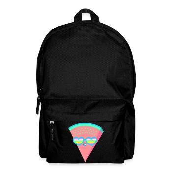 Coole Melone Herzsonnenbrille 80er 90er Retro - Rucksack - Schwarz - Vorne