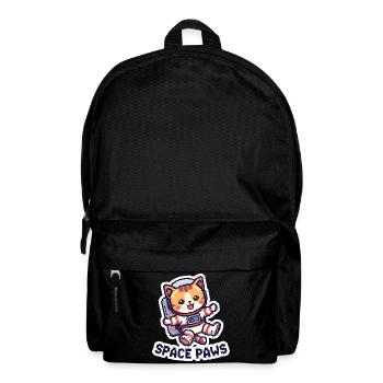 Space Paws – Pixel Cat in Space - Rucksack - Schwarz - Vorne