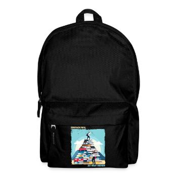 Stack of Books Rise - Backpack - black - Front