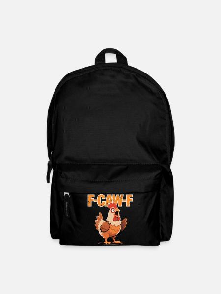 F-Caw-F Lustiges Huhn Meme – Hahn Geschen - Rucksack - Schwarz