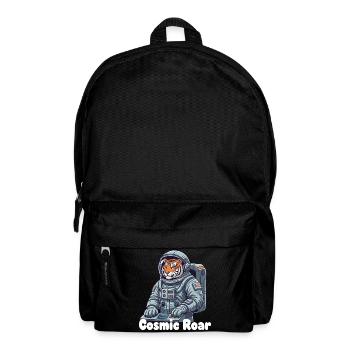 Cosmischer Tiger im Raumanzug - Rucksack - Schwarz - Vorne