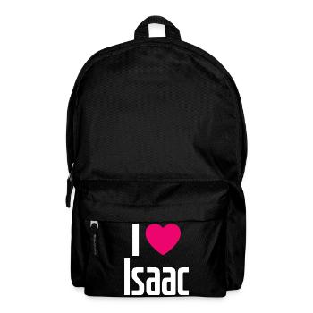 J’aime Isaac Coeur Rose J’aime Isaac - Sac à dos - noir - Devant