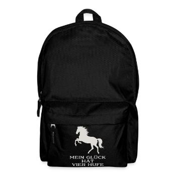 My happiness has four hooves - Backpack - black - Front