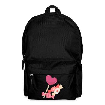 Bonbonherzen - Rucksack - Schwarz - Vorne