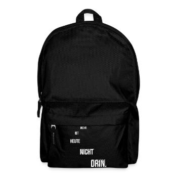 More is not possible today - Backpack - black - Front