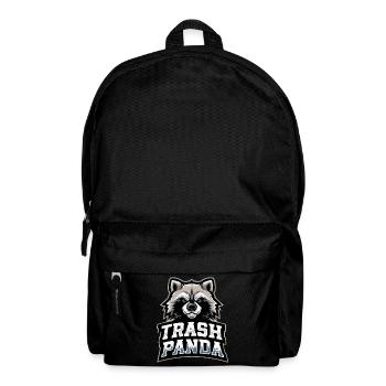 Trash Panda Waschbär Emblem - Rucksack - Schwarz - Vorne