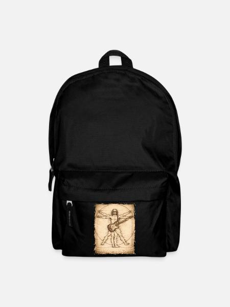 Vitruvian Rocker Gitarrist Design - Rucksack - Schwarz