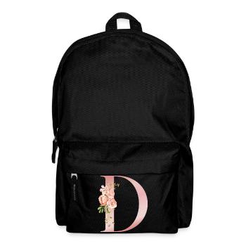 Pastel floral d with bouquet - Backpack - black - Front