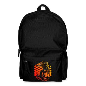 I love snowboard cool motif for snowboard - Backpack - black - Front