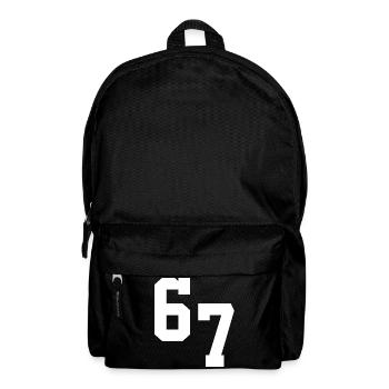 Digital Neon 67 Typography - Backpack - black - Front