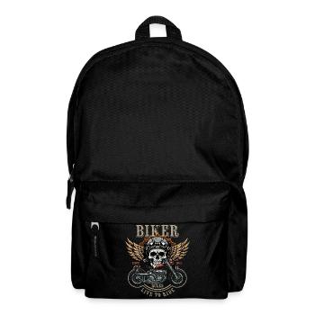 Biker Rules - Since 1998 - Live to Ride - Rucksack - Schwarz - Vorne