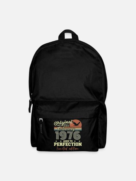 Geburtstag Februar 1976 - Rucksack - Schwarz
