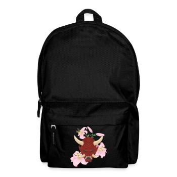 Oni x Pink Lilies - Backpack - black - Front