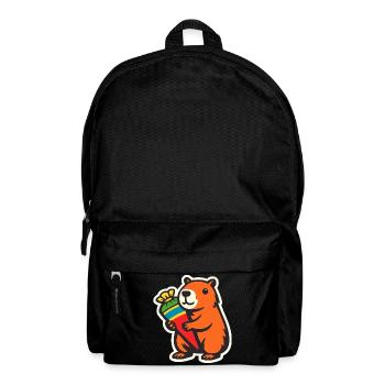 Inscription à l’école Capybara - Sac à dos - noir - Devant