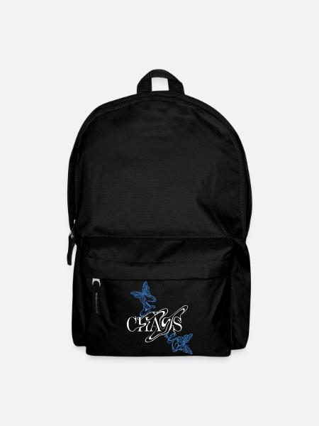 Butterfly font with wings - Backpack - black