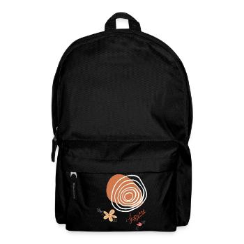 Flowers and Circles - Backpack - black - Front