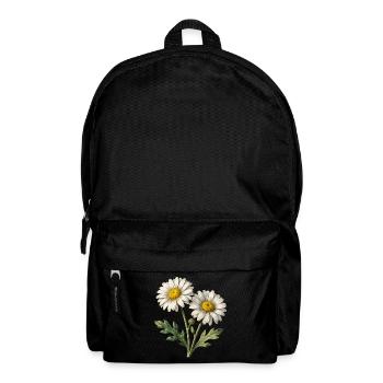 Bright Watercolor Daisies - Backpack - black - Front