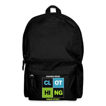 CLOTHING Urban Block — Neon Black - Backpack - black - Front